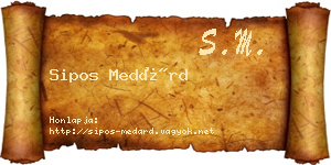 Sipos Medárd névjegykártya